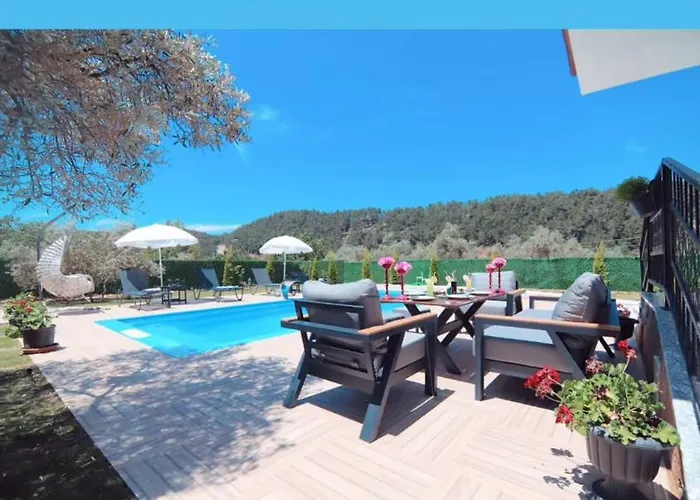 Erce Elegant Family With Pool Akyaka Вилла *