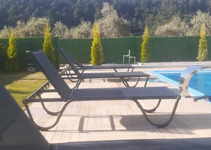 Erce Elegant Family With Pool Akyaka Вилла *
